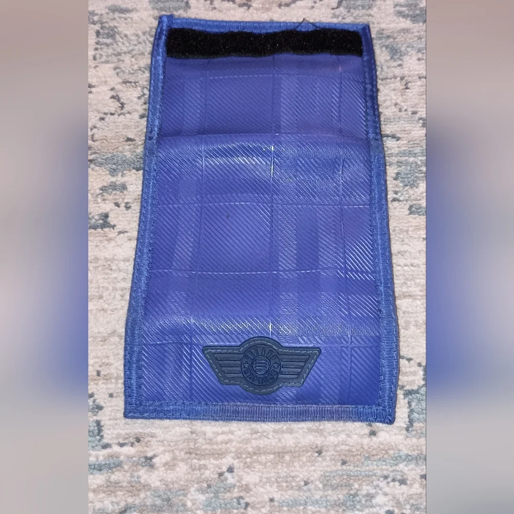Gitano Express vintage 80'S Blue Vinyl nylon Wallet